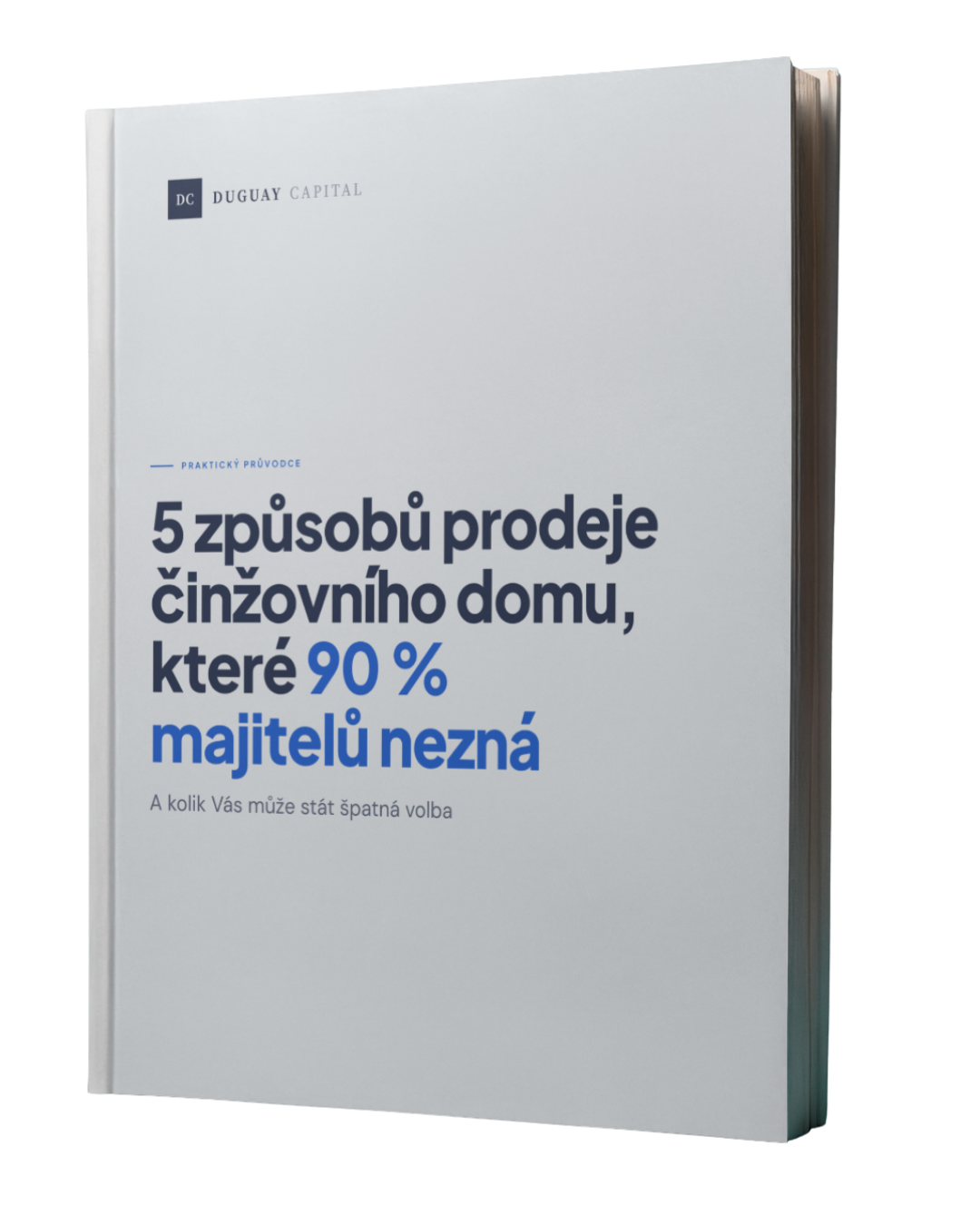 Obálka dokumentu s pěti způsoby prodeje činžovního domu